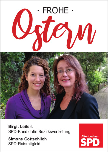 Simone Gottschlich und Birgit Leifert Ostern 2020